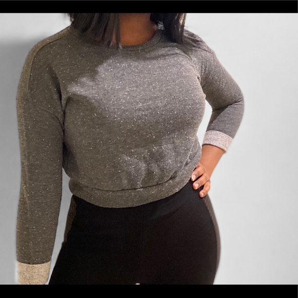 GREY LONG SLEEVE | CROP TOP - Picture 2 of 2